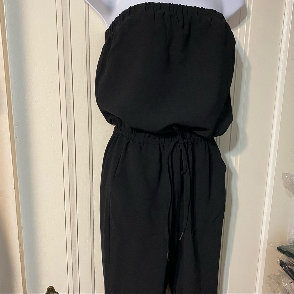 Joie Black Drawstring Romper - image 4